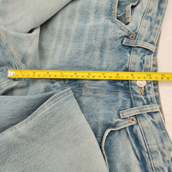 Zara Jeans Women's 6 Blue Light Wash Straight Leg Retro Grunge Classic Boho Chic - Picture 11 of 15